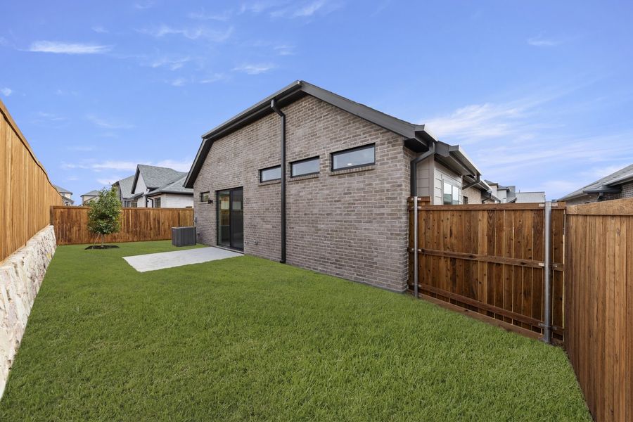 Exterior details and patio area of a home in Willow Grove Single-Family Homes, Melissa (Image 26). Exterior details and patio area of a home in Willow Grove Single-Family Homes, Melissa (Image 26).