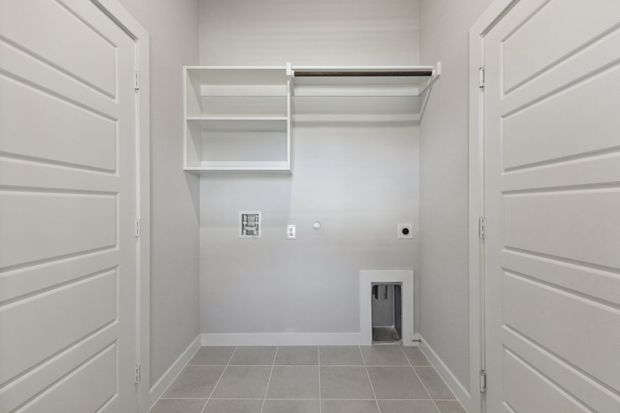 Utility Room in the Amber home plan by Trophy Signature Homes – REPRESENTATIVE PHOTO