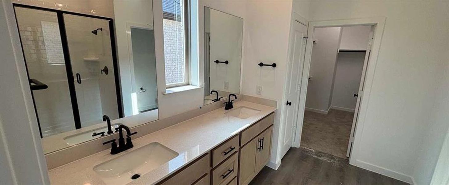 Primary Bathroom Construction Progress featuring the Foundry Collection