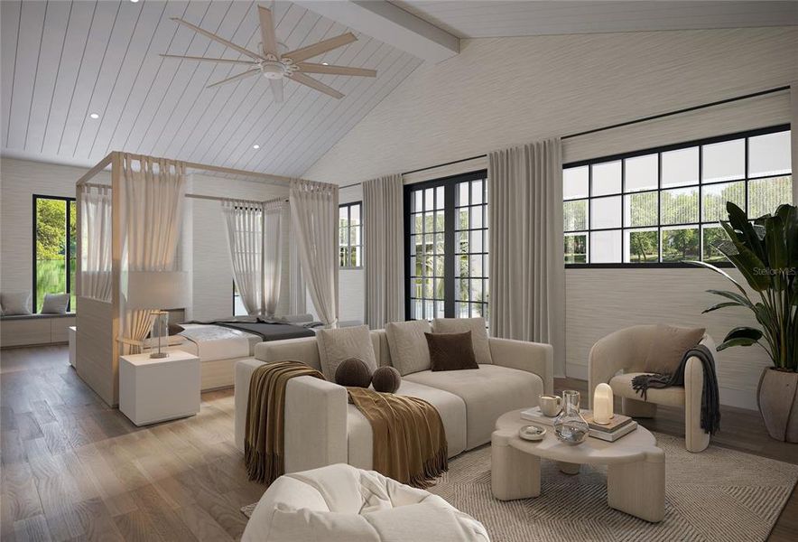 Furnished interior view inside a new home in , Sarasota (Image 9).