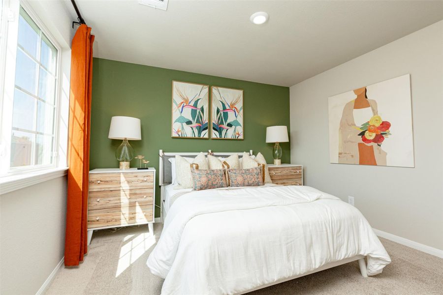 Furnished interior view inside a new home in Wayside Village, Houston (Image 19). Furnished interior view inside a new home in Wayside Village, Houston (Image 19).