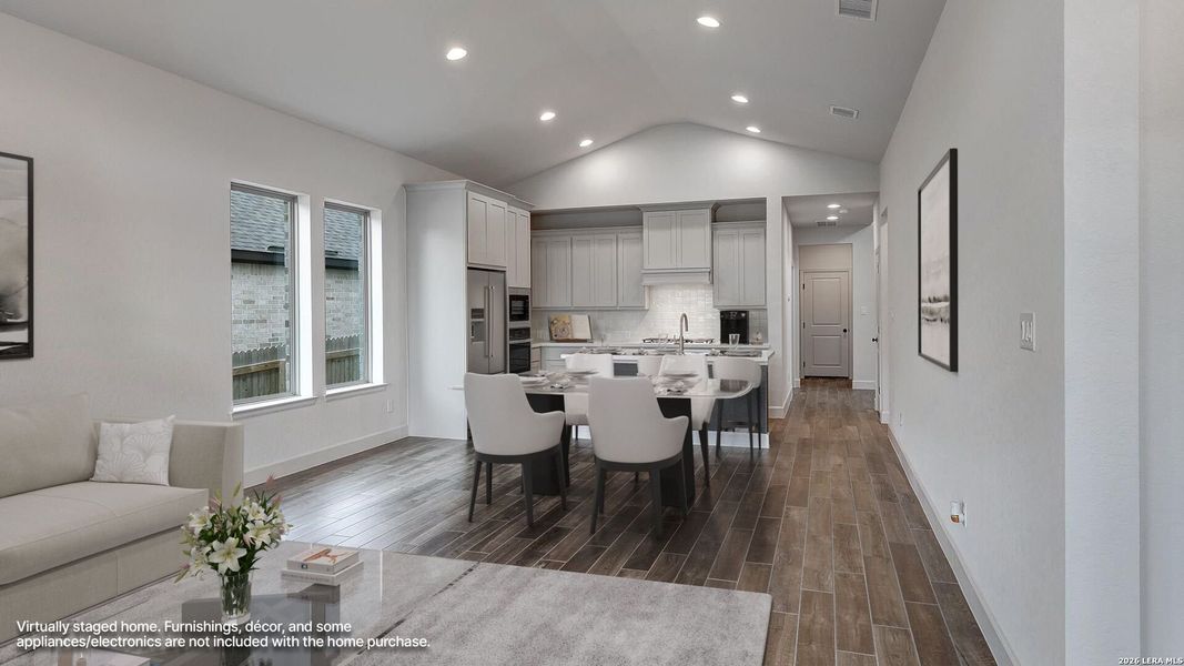 Furnished interior view inside a new home in Ladera, San Antonio (Image 6).