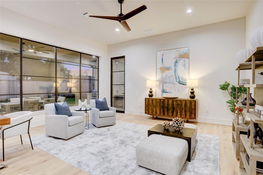 Furnished interior view inside a new home in , Houston (Image 15).