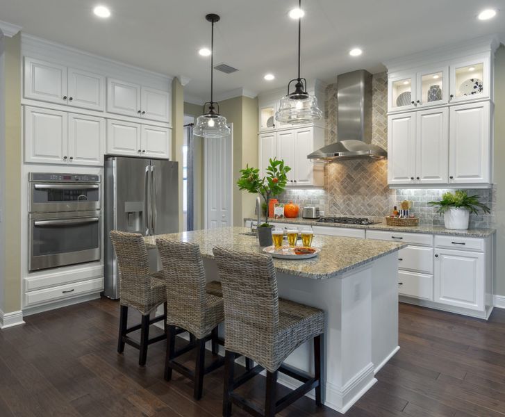 Furnished interior view inside a new home in Boca Royale Golf & Country Club at Wellen Park, Englewood (Image 17).