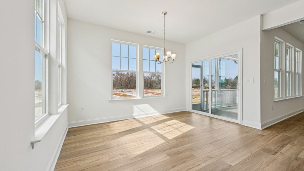 Representative furnished interior of a home built from the Merlot by DRB Homes in Station Pointe, Angier (Image 15).