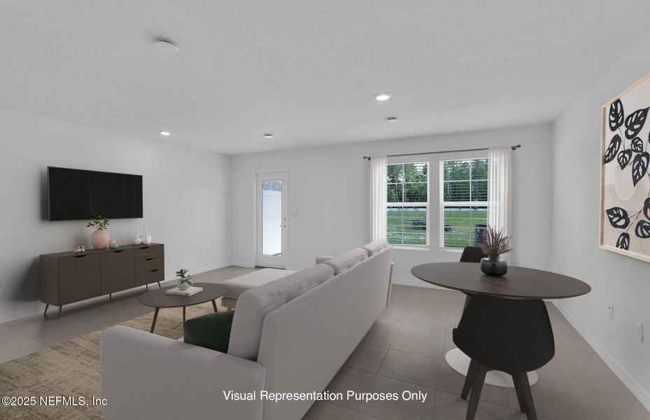 Furnished interior view inside a new home in , Jacksonville (Image 10). Furnished interior view inside a new home in , Jacksonville (Image 10).