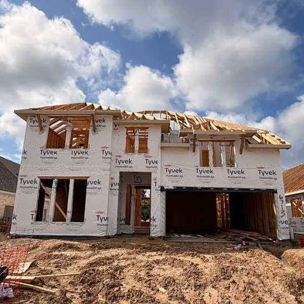 In-progress construction of a new home in Legacy, League City, TX (Image 3).