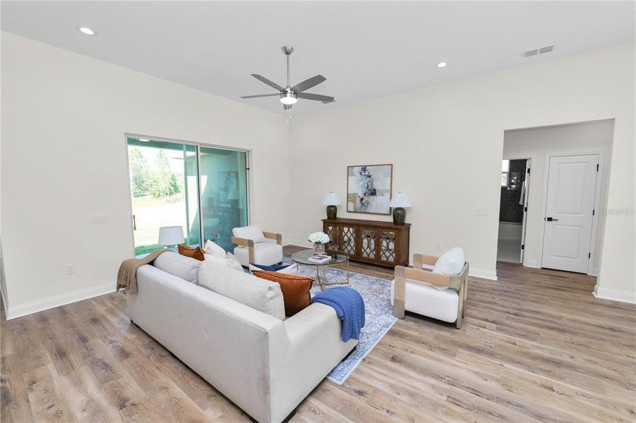 Furnished interior view inside a new home in , Sebring (Image 7). Furnished interior view inside a new home in , Sebring (Image 7).