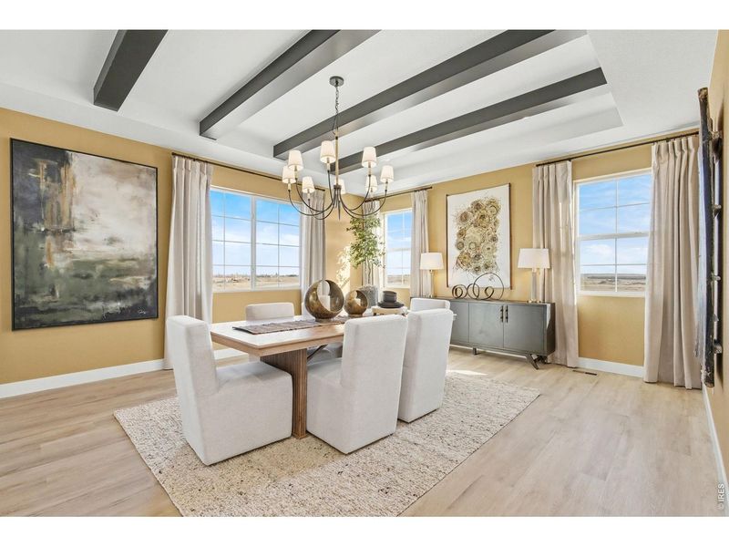 Furnished interior view inside a new home in Farmstead, Berthoud (Image 22).