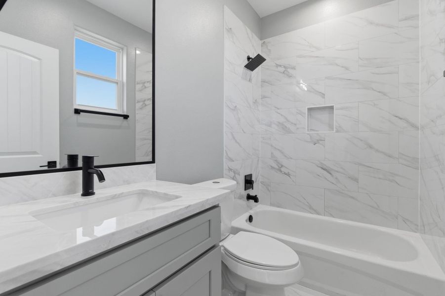 Furnished interior view inside a new home in , Houston (Image 16).