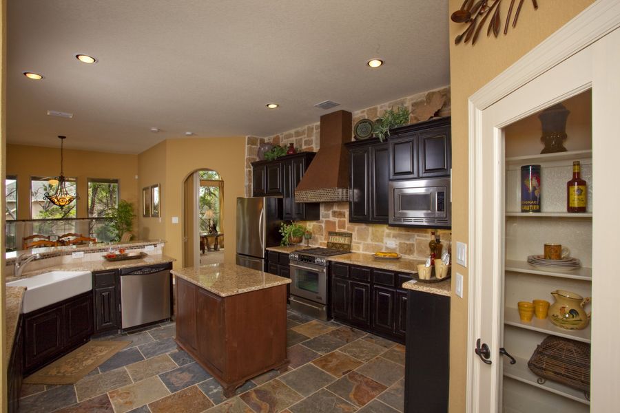 Representative furnished interior of a home built from the The Cheyenne by Whitestone Custom Homes in Johnson Ranch, Bulverde (Image 8).