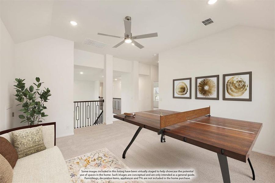 Furnished interior view inside a new home in Union Park Classic 60, Little Elm (Image 13).