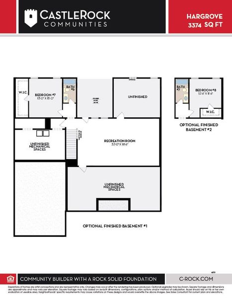 2D floor plan layout of this home in Belvoir, Fairview, TN (Image 4).