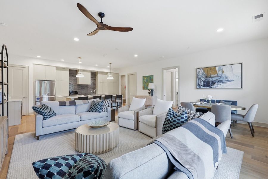 Furnished interior view inside a new home in , Charleston (Image 18).