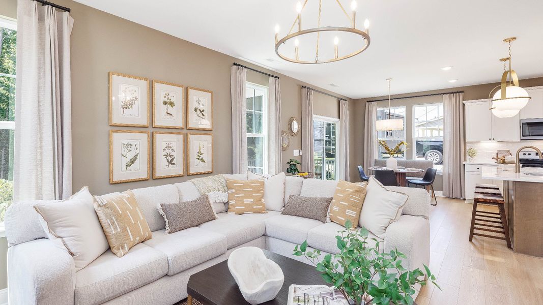 Furnished interior view inside a new home in The Farm at Neill's Creek, Lillington (Image 13).