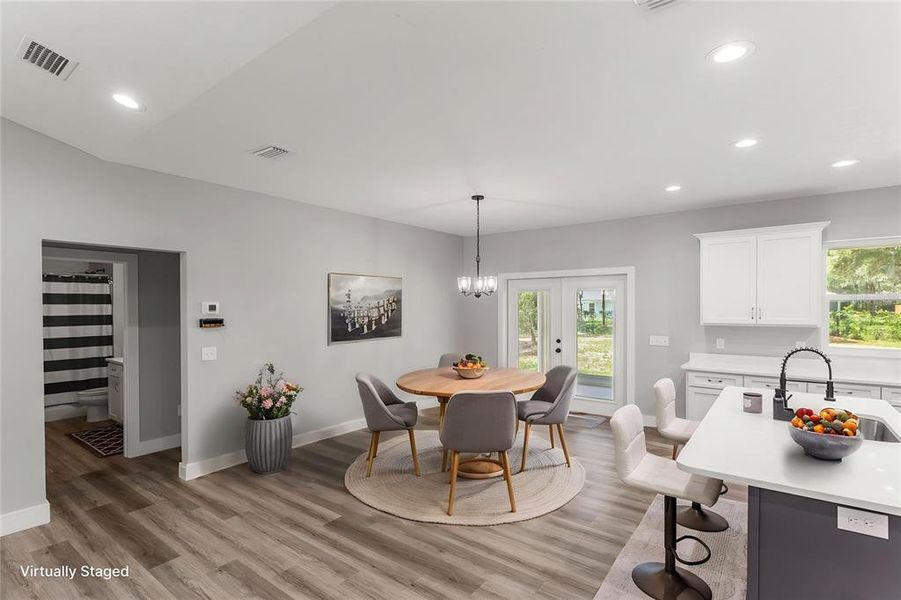 Furnished interior view inside a new home in , Florahome (Image 9).