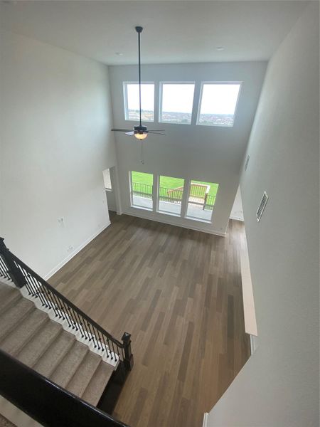 From 2nd floor landing to Family Room From 2nd floor landing to Family Room