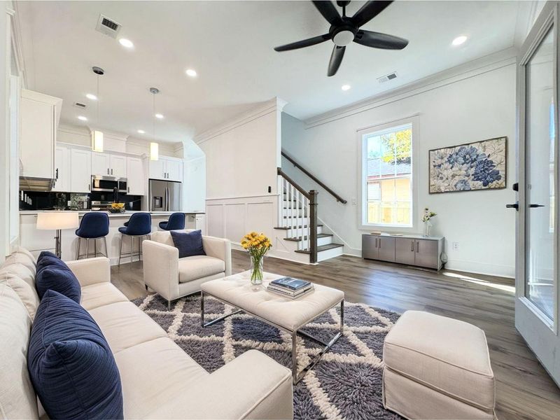 Furnished interior view inside a new home in , North Charleston (Image 10). Furnished interior view inside a new home in , North Charleston (Image 10).