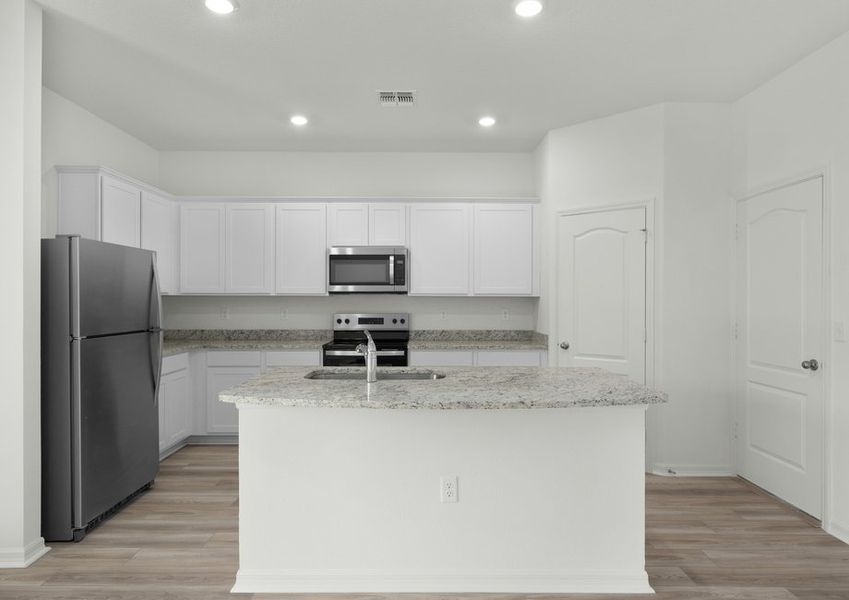 Chef-ready kitchen with a large island