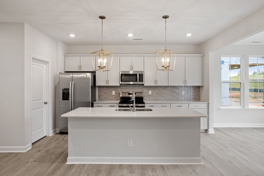 Furnished interior view inside a new home in Renaissance at White Oak, Garner (Image 6).