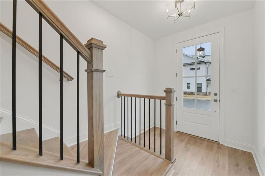 Welcome Home - hard surface flooring - Oak tread stairs