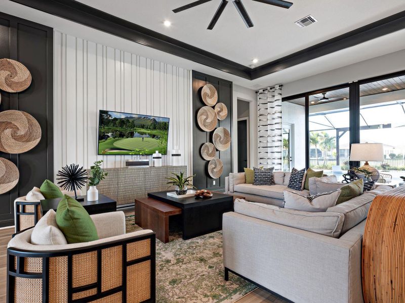 Furnished interior view inside a new home in , Port St. Lucie (Image 38).