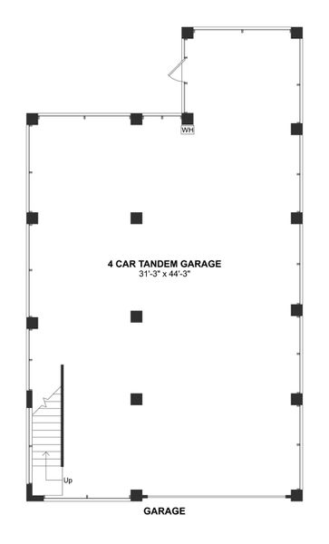 2D floor plan layout for the Hamlin by K. Hovnanian® Homes in Liberty Hill Farm, Mount Pleasant, SC (Image 7).