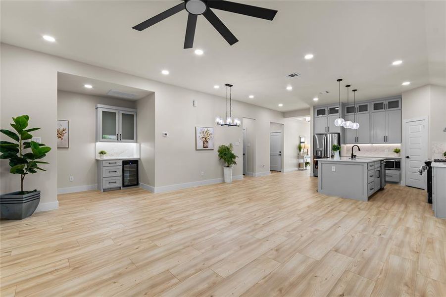 Furnished interior view inside a new home in , Dallas (Image 19).
