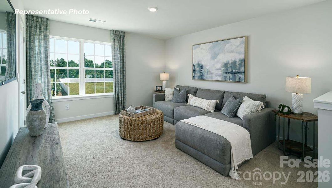 Furnished interior view inside a new home in Secrest Commons, Monroe (Image 24).
