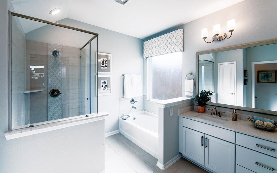 Furnished interior view inside a new home in Sunterra, Katy (Image 18). Furnished interior view inside a new home in Sunterra, Katy (Image 18).