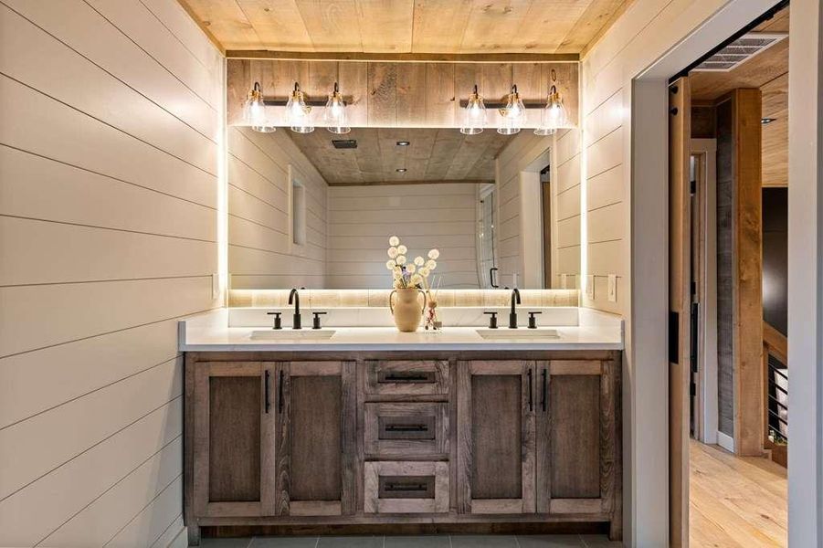 Furnished interior view inside a new home in , Blue Ridge (Image 37).