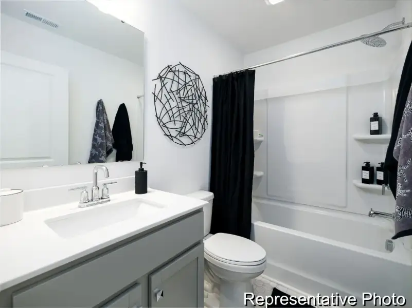 Furnished interior view inside a new home in Village at Reedy Creek Townhomes, Charlotte (Image 25).