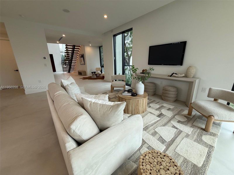 Furnished interior view inside a new home in , Miami (Image 14).