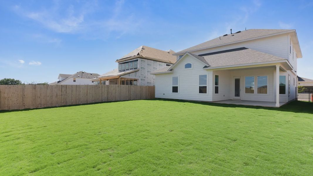 Representative exterior details of a home built from the Archer by Chesmar Homes in Santa Rita Ranch, Liberty Hill (Image 18).