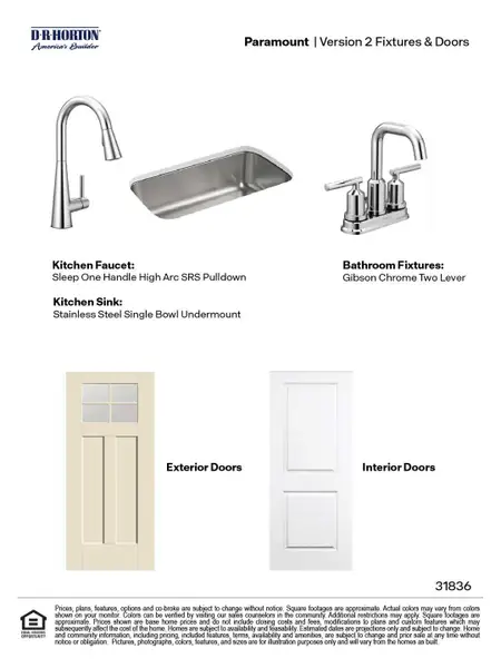 Sample of building materials used in homes in Paramount, Kyle (Image 23).