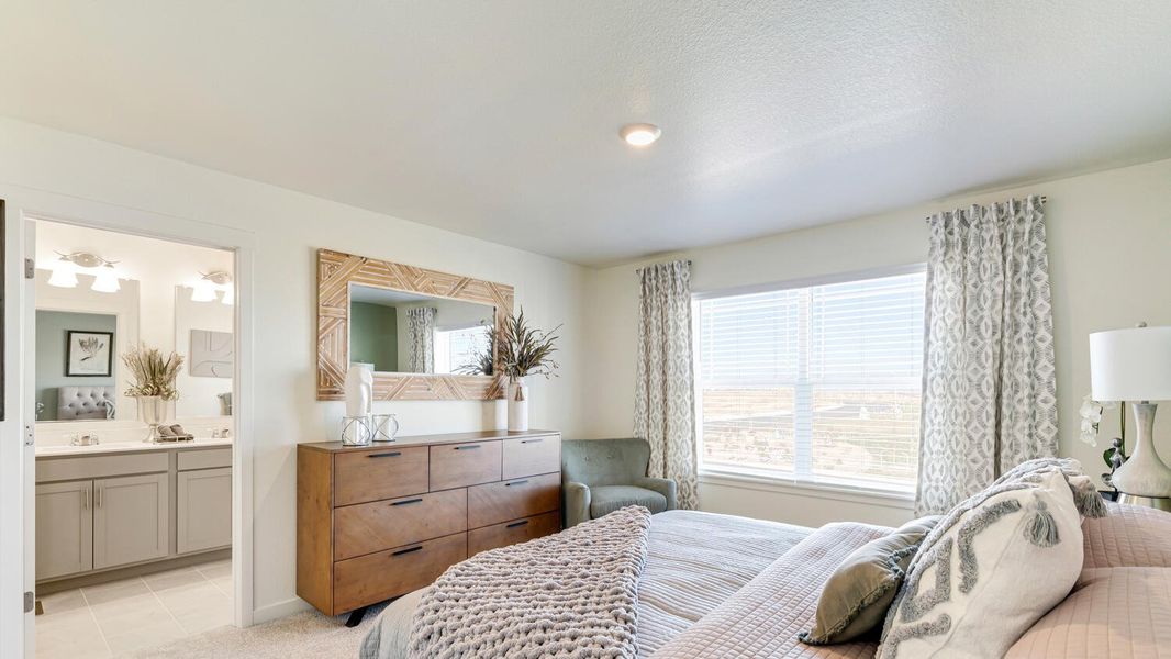 Furnished interior view inside a new home in Revere at Johnstown, Johnstown (Image 16). Furnished interior view inside a new home in Revere at Johnstown, Johnstown (Image 16).