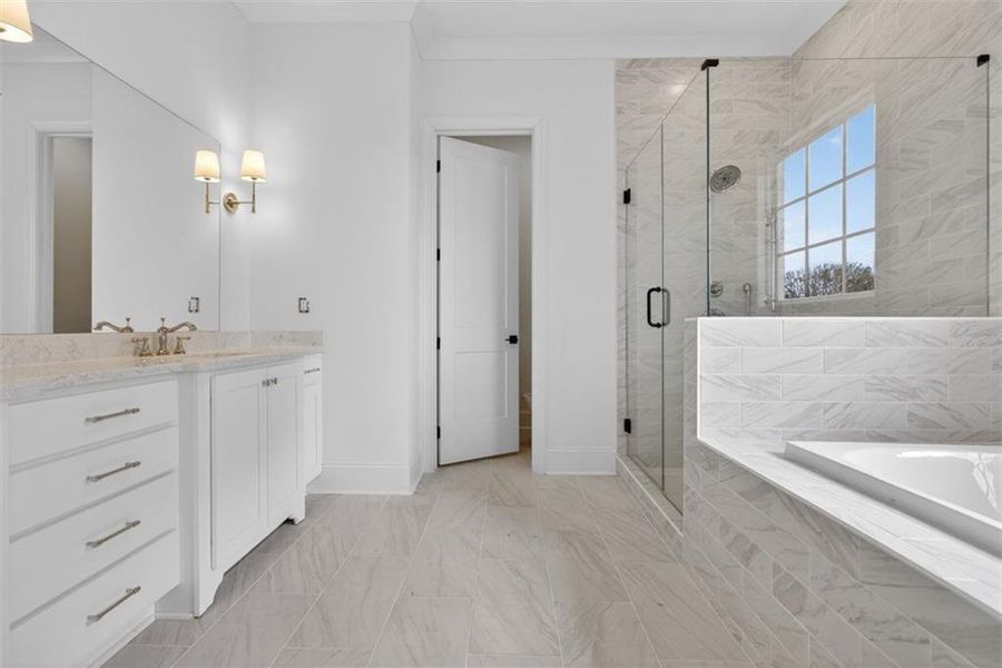 Furnished interior view inside a new home in , Suwanee (Image 15).