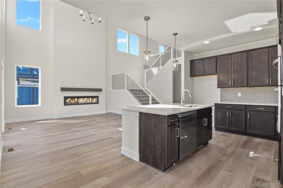 Furnished interior view inside a new home in , Colorado Springs (Image 7).
