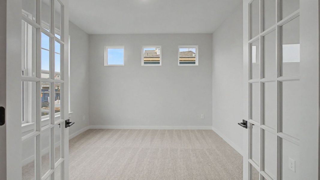 Dedicated Study on the first floor with glass doors