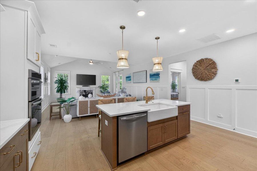 Furnished interior view inside a new home in Tidewater at Lakes of Cane Bay, Summerville (Image 8).