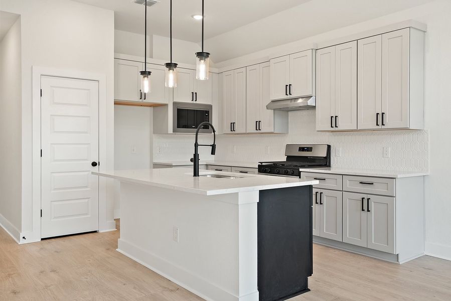 Furnished interior view inside a new home in Koenig Townhomes, Austin (Image 7).