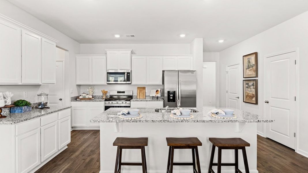 Representative furnished interior of a home built from the Belfort by D.R. Horton in The Abbey at Trolley Run Station, Aiken (Image 6). Representative furnished interior of a home built from the Belfort by D.R. Horton in The Abbey at Trolley Run Station, Aiken (Image 6).