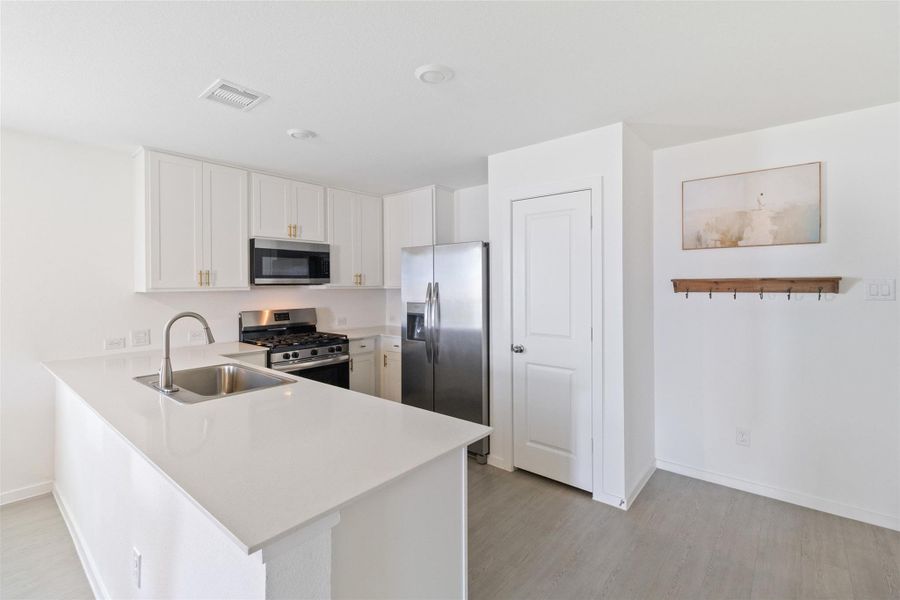 Furnished interior view inside a new home in Samara, League City (Image 7).