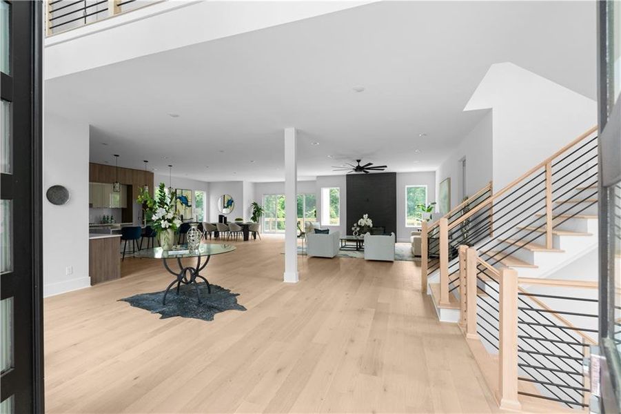 Furnished interior view inside a new home in , Atlanta (Image 63).