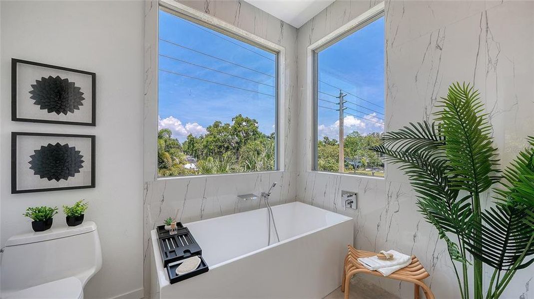Furnished interior view inside a new home in , Sarasota (Image 56).