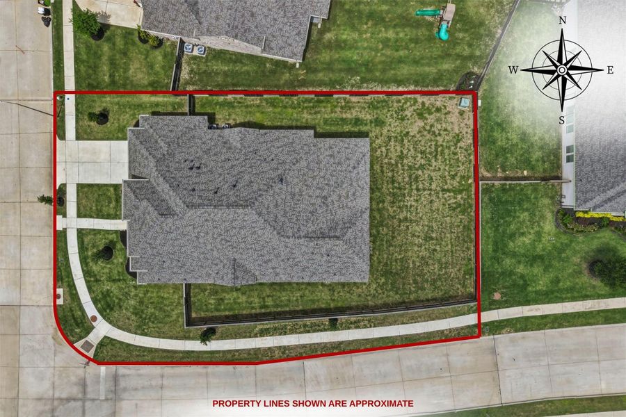 Situated on a HUGE corner lot!