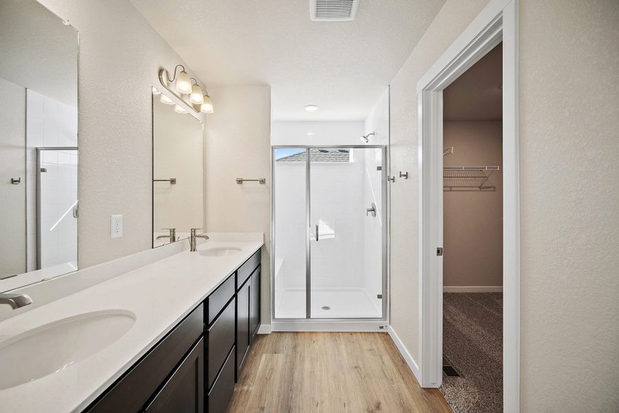 Furnished interior view inside a new home in Ridge at Lorson Ranch, Colorado Springs (Image 7).