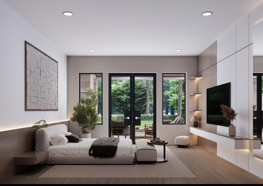 Furnished interior view inside a new home in , Spring (Image 14).