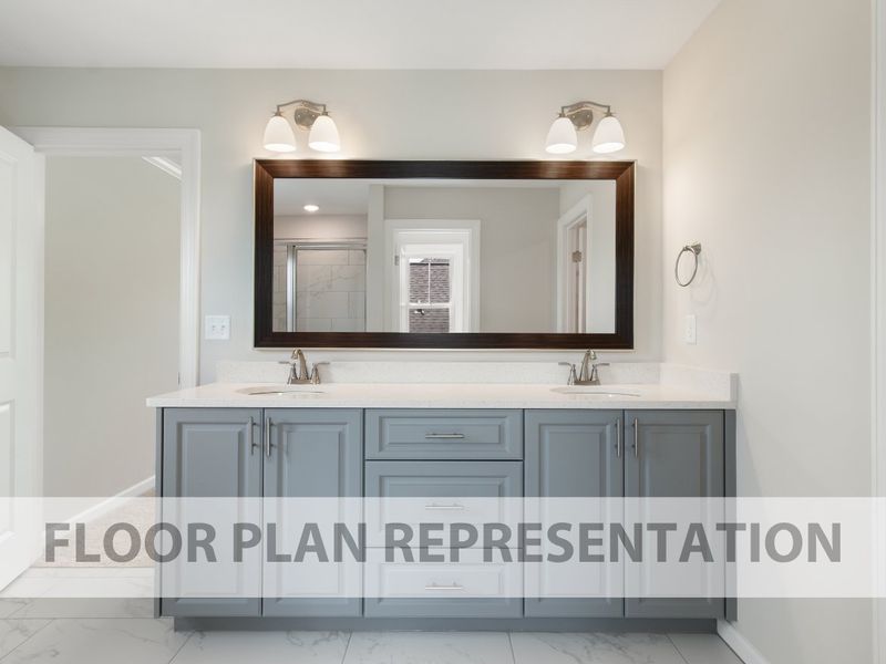 Primary Bathroom | Wren Plan by Ivey Homes