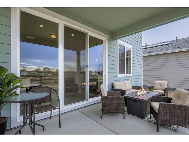 Exterior details and patio area of a home in Country Club Reserve, Fort Collins (Image 4).